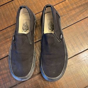 Black Slip-on Vans